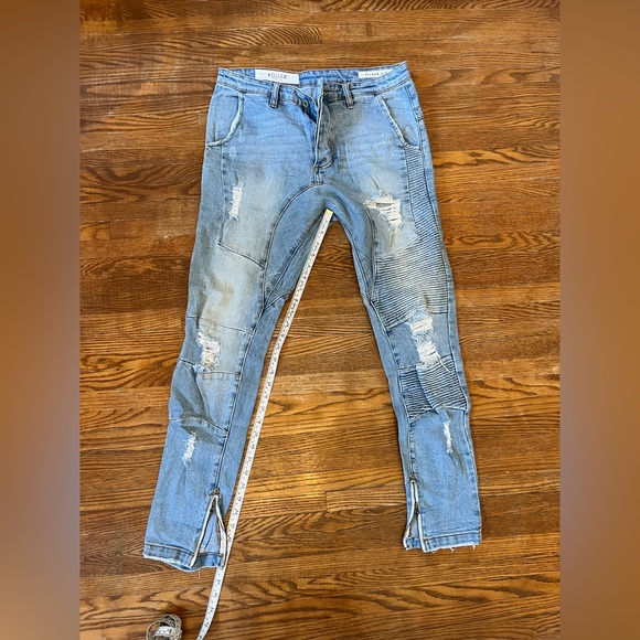 blue Kollar Distressed Skinny Jeans - Picture 4 of 6